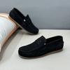 Lazy Leather Breathable Soft-soled Driving Beanie Shoes Big Head Casual Leather Shoes