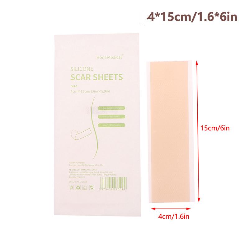 4x15cm Scar Patches Remove Silicone Gel Sheet Treatment Patch Ear Correctors Burn Wounds Efficient Surgery Scar Tape Skin Repair