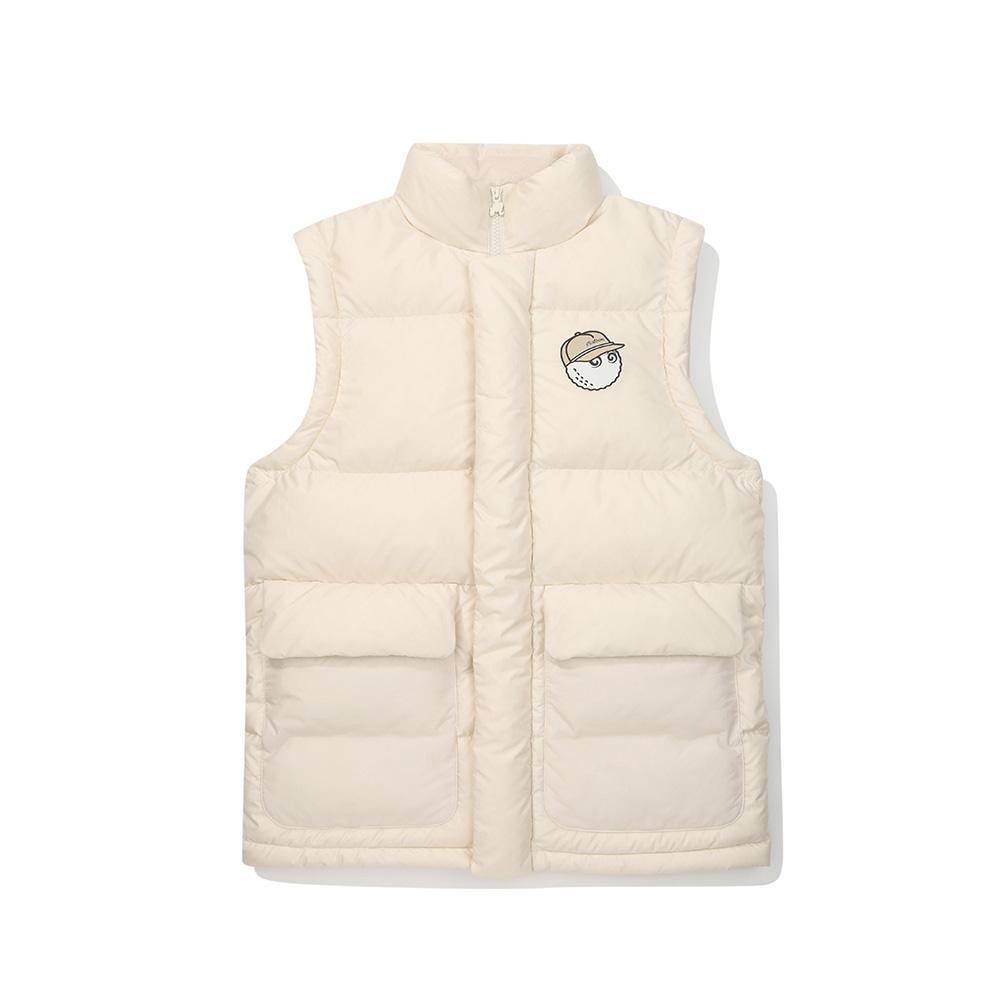 Malbon Golf Bucket Point Puffer Down Jacket Ivory (Man)