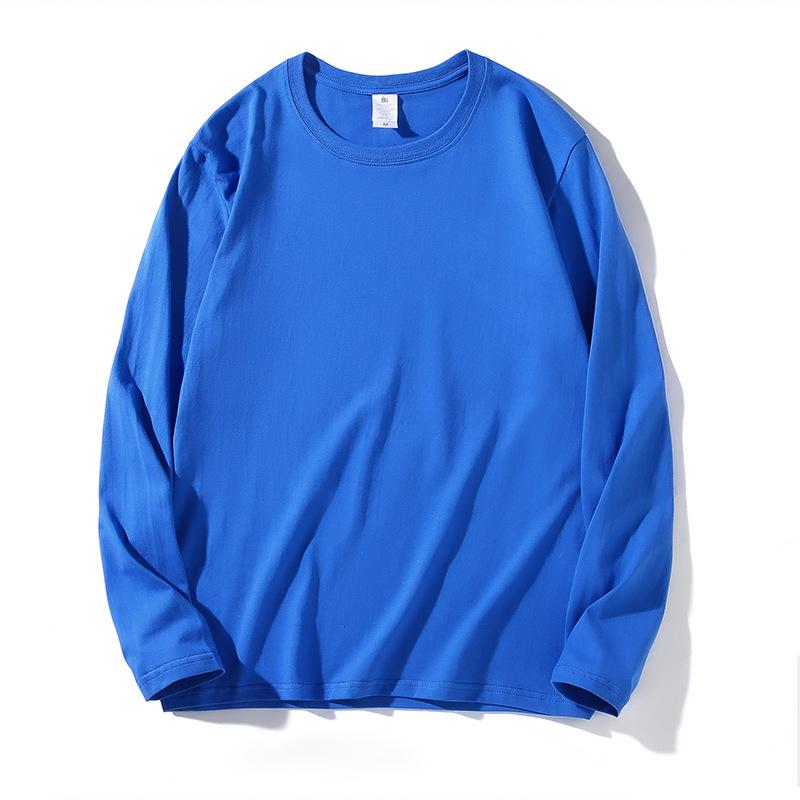 

Чоловіча важка бавовняна футболка з довгим рукавом і круглим вирізом, 220 г, доступна у 24 однотонних кольорах XXL