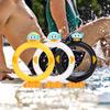 Pool Rings For Kids Diving Cute Diving Duck Swimming Toys Colorful Training Sinking Throwing Dive Sticks 3PCS Pool Toys