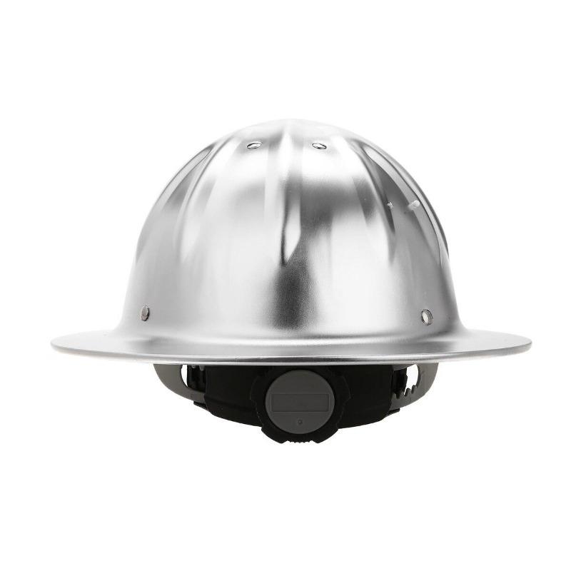 Aluminum Alloy Safety Helmet High Hardness Railway Metallurgy Mine Work Cap Lightweight Full Brim Construction Safety Helmet