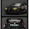 Maßstab 1/32 Honda Civic Type-R Super Modified Sportwagen Legierung Metall Diecast Modellauto Indoor Hochsimulations-Ornament Sound & Licht Geschenk