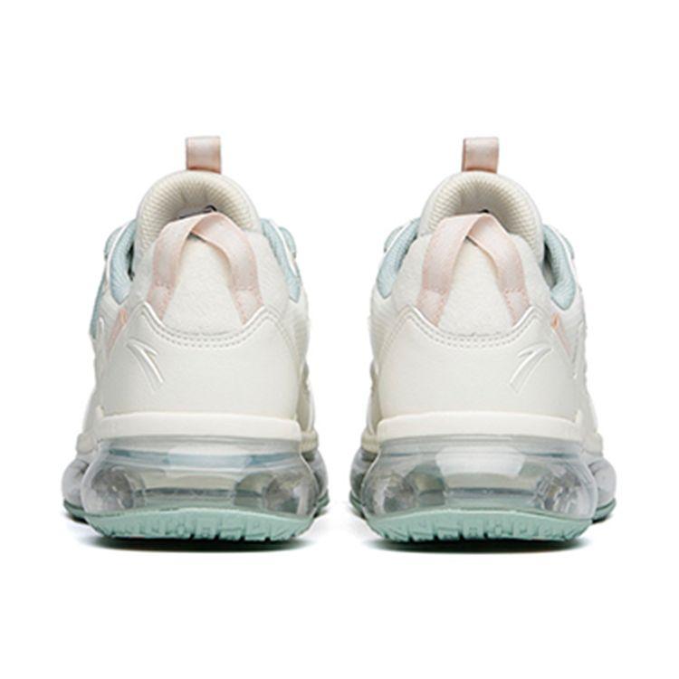 Anta Comfortable And Durable Low-Top Running Shoes Women Sneakers White Green 922145501-1