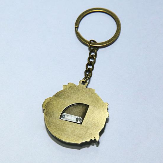 Face Change Keychain Sanxingdui Museum Authentic Bronze Face Design Keyring Retro Style Decorative Accessory