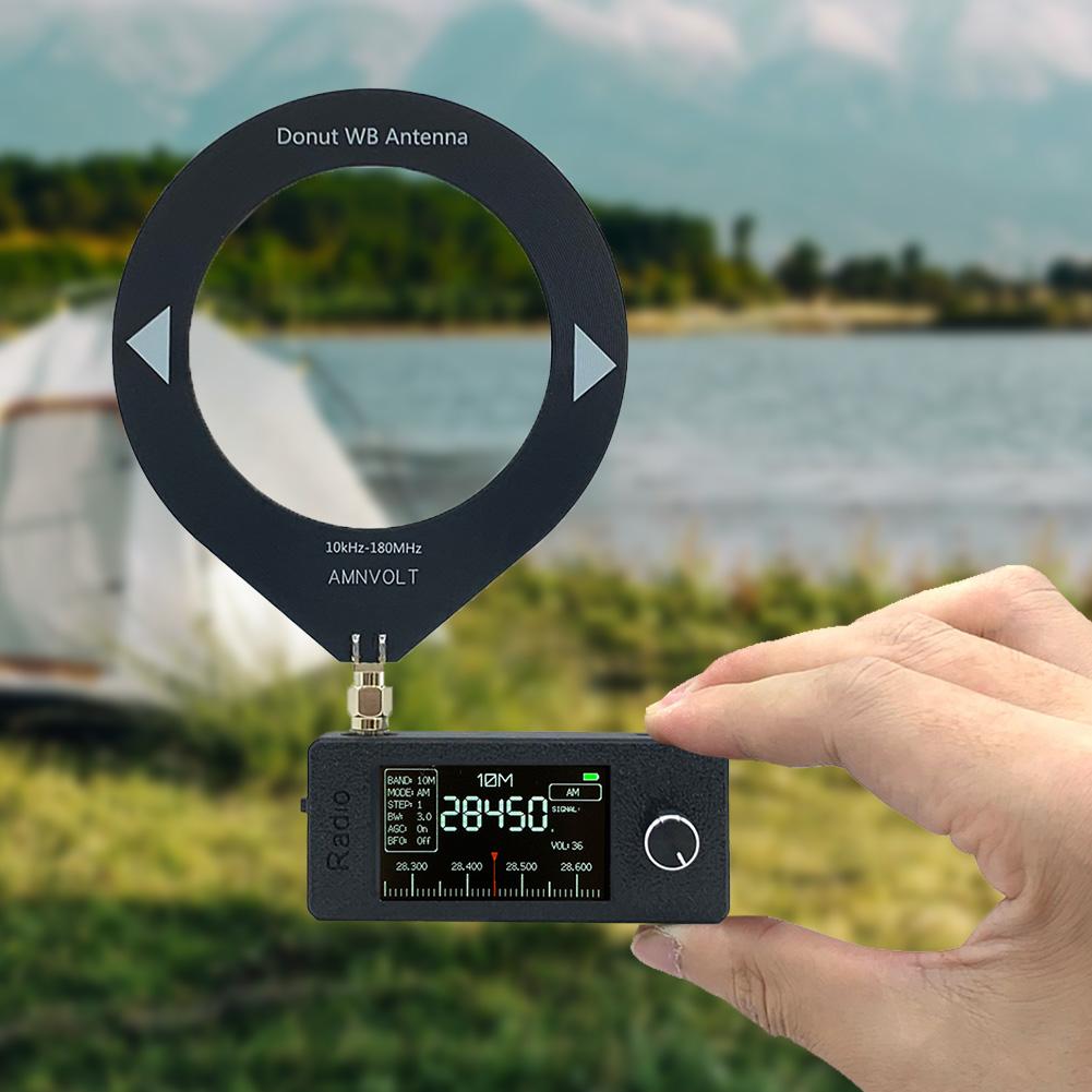 SI4732 0.5-108mhz Portable Radio LSB USB AM FM Pocket Mini Radio with Ring Antenna All Band Radio Receiver HF SW MW VHF Radio