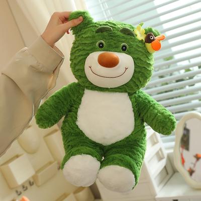Snot Bear Firefly Light Up Bear Doll Cartoon Bulging Eyes Teddy Bear Plush Toy Children's Birthday Gift
