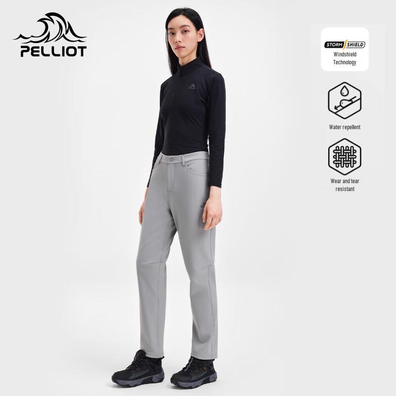 

PELLIOT Женские ветрозащитные высокоэластичные брюки софтшелл для хайкинга M