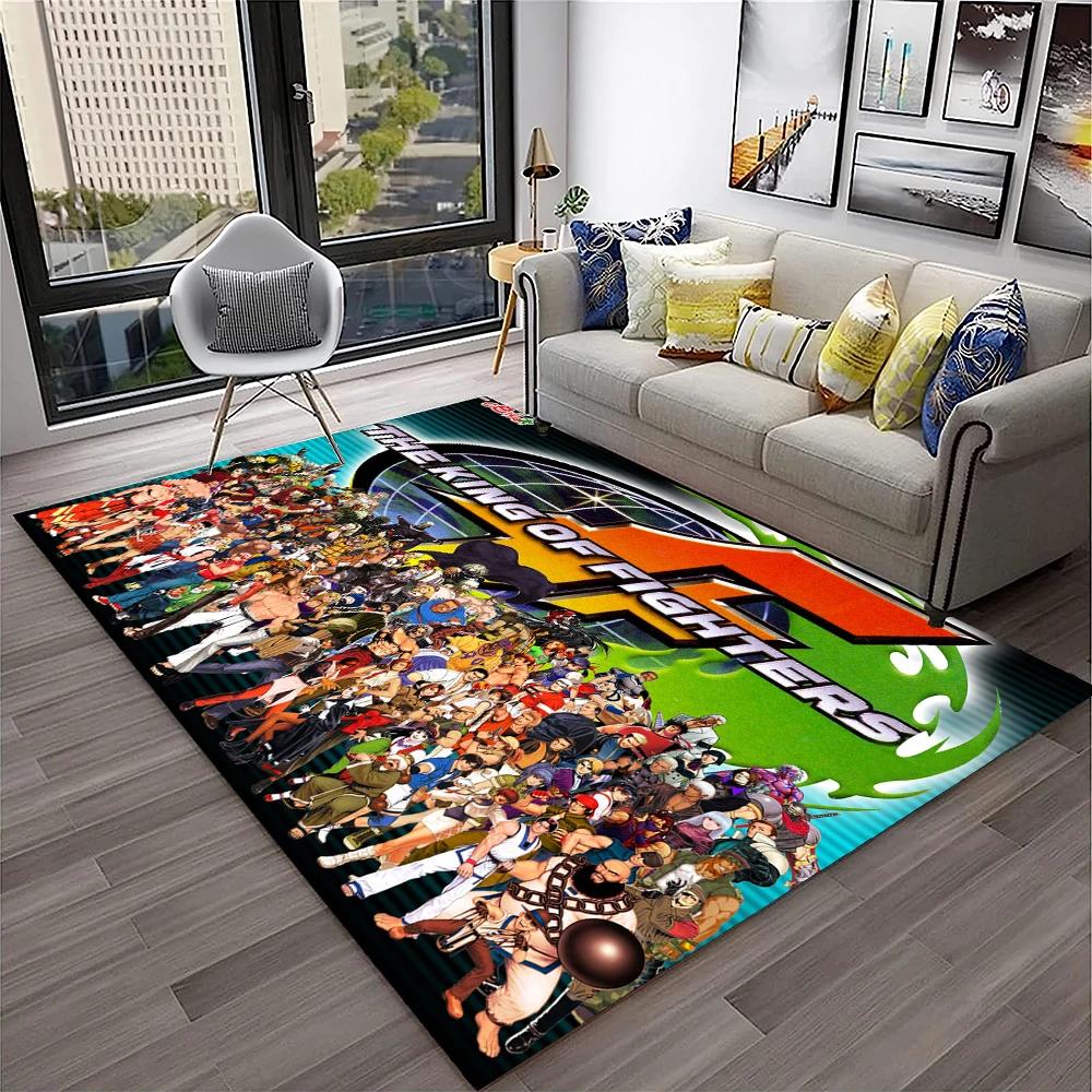 3D Retro Game King of Fighters Gamer Carpet Rug for Home Living Room Bedroom Sofa Doormat Decor,kids Area Rug Non-slip Floor Mat