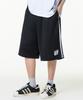 MOZMOZ Sporty Air Mesh Jersey Track Shorts Black