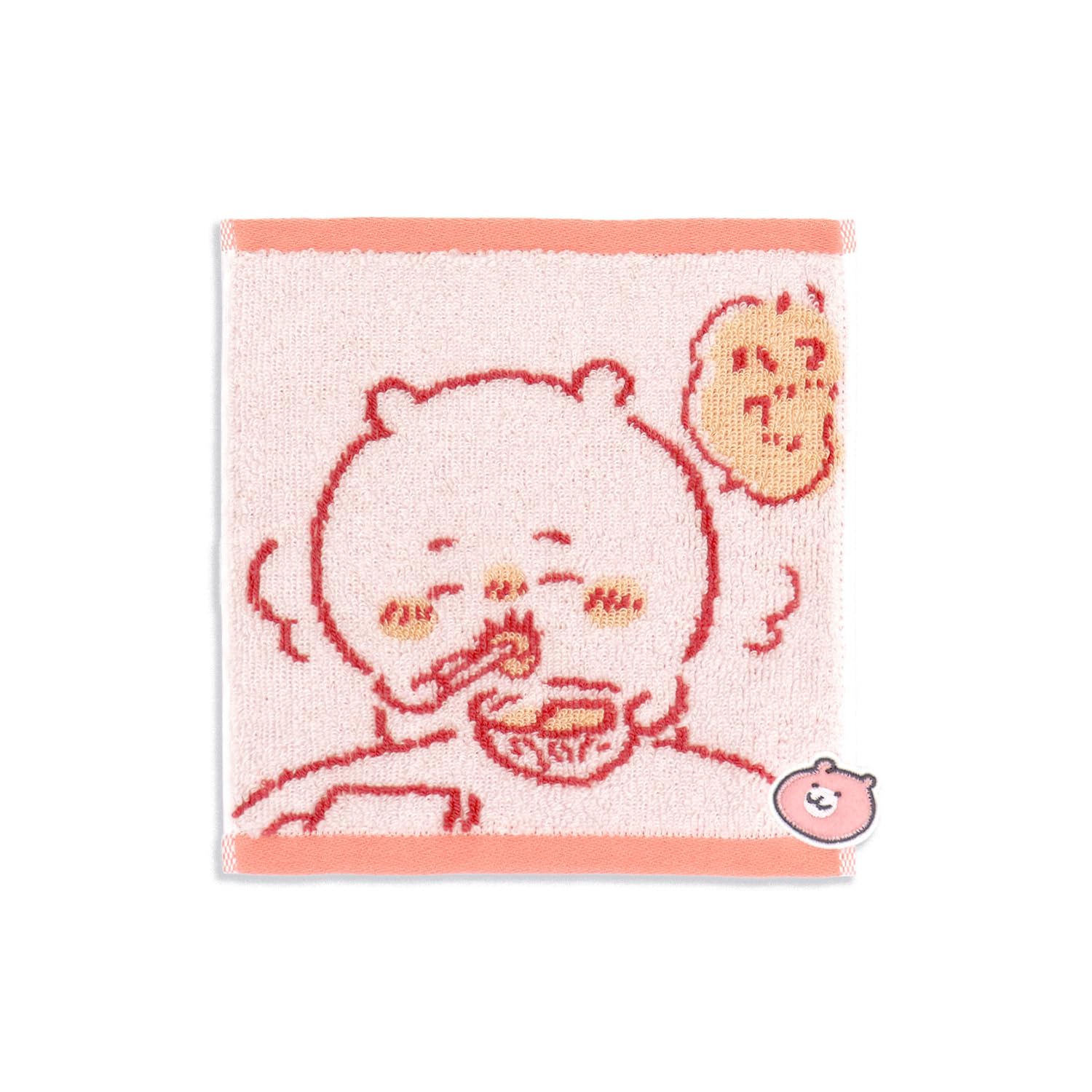 Chiikawa Home Towel Terry Small Size 20 x 20 Handkerchief, Pink, Cloth, (approx. cm), 41-1180060