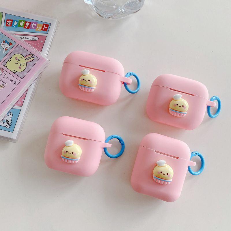

Защитный чехол Pro2 Защитный чехол для Airpods4 Активное шумоподавление Чехол для Bluetooth-наушников Apple 3-го поколения Pro 2 Рукава для наушников Корейский Милый Веселый Apple Airpods Pro [Cartoon cake pink] send ring