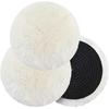 3PCS 6 Inch Wool Polishing Pads, Soft Sheepskin Buffing Pad with Hook and Loop Backing, Auto Detailing Wool Cutting Wheel for Car Buffer Polisher,