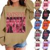 Kids Long Sleeve Printed Neck Sweatshirt Casual Pullover Top for Boys and Girls