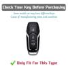 Soft TPU Key Case for Ford Mustang Edge Explorer Fusion Mondeo Kuga Smart 3 Buttons Remote Car Key Fob Cover Holder KeyChain