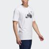 adidas Men's Jump Gfx Short Sleeve Tee White H20793