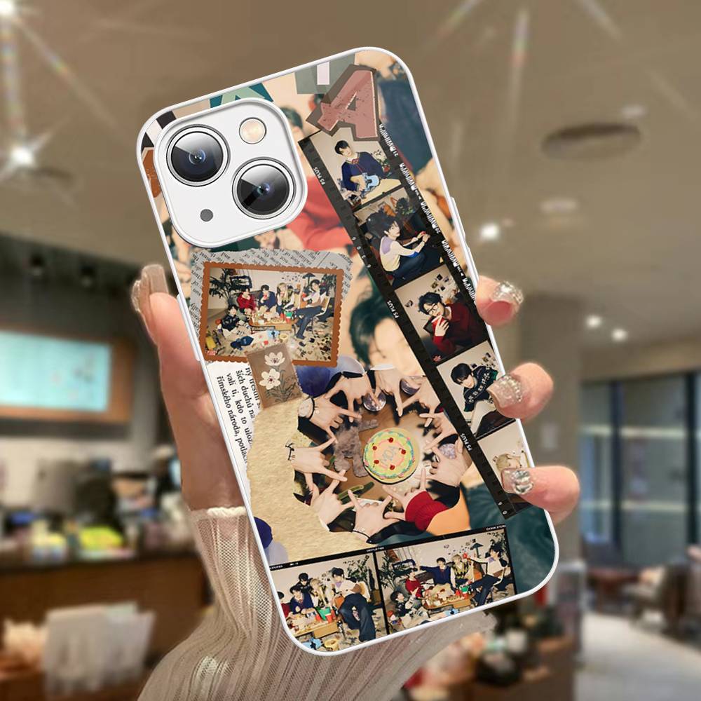 K-Kpop Group T-TXT-S Tempered Glass For Iphone 14 13 12 11 Pro Mini XS MAX 14Plus X XS XR Fundas