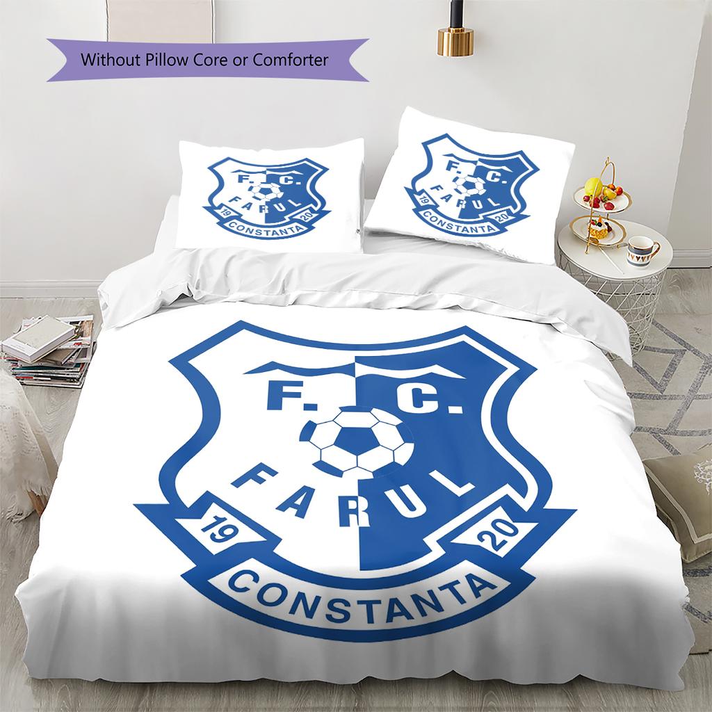 Biancheria da letto con motivo Farul FC Decorazione per la casa Regalo di compleanno (1 * copripiumino + 2 * federa, senza nucleo)