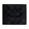 New Billfold Wallet Coated Canvas Wallet Trumpets Men's Black CY394-QBMI5
