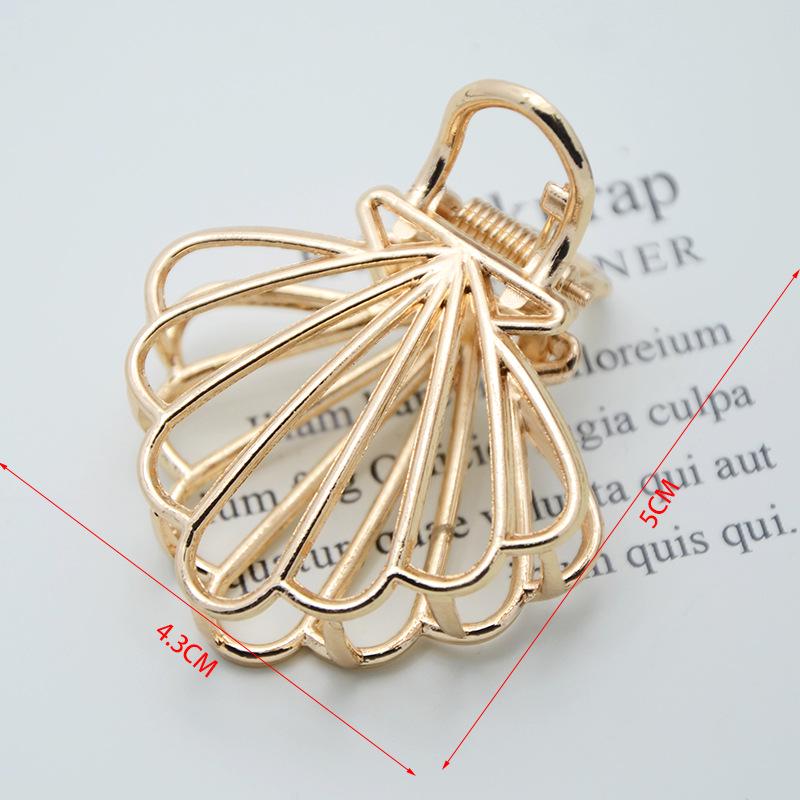 INS Minimalist Metal Claw Hairpin: Small & Medium Retro Hair Clip for European & American Styles, Korean Headwear