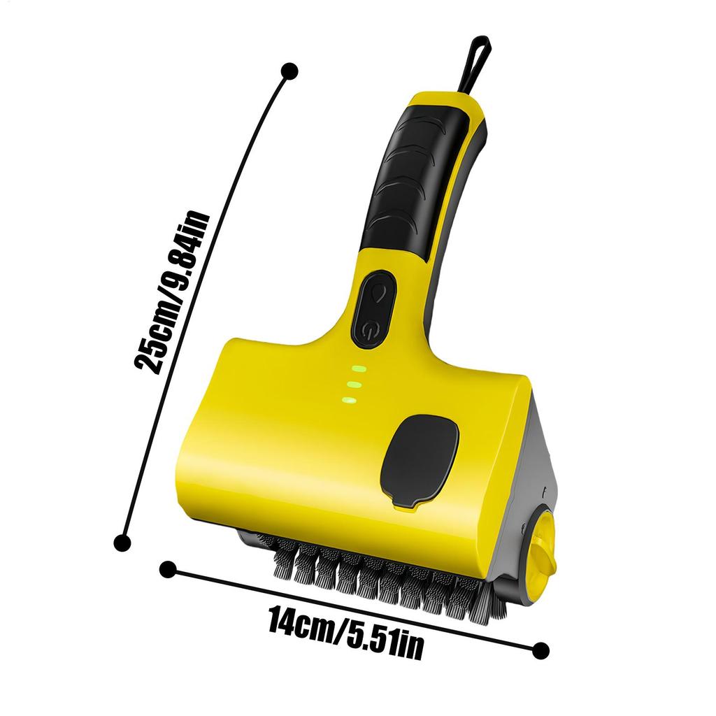 Wireless Electric Grill Brush With Replaceable Brush Heads for Outdoor Rotating Roller Cleaning Tool 350 Rpm for Barbecue Grates