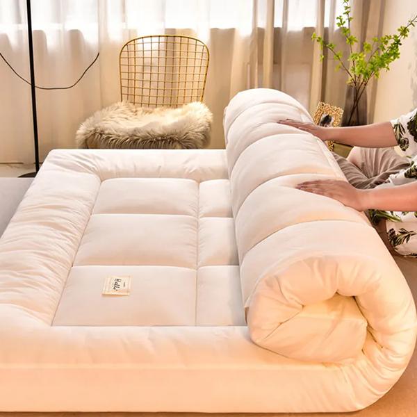 WTEMPO Hochwertige Doppelseitige Vier-Jahreszeiten-Matratze Einfarbig Faltbar Dicke Weiche Matratze Hotel Schulwohnheim Matratze