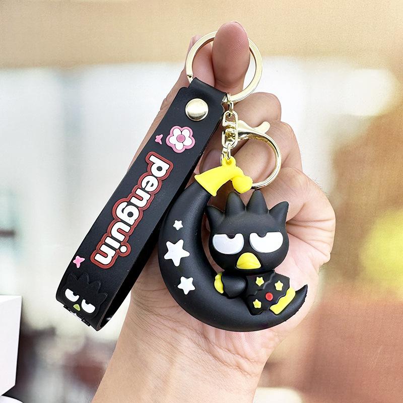 Moon Kulomi Keychain Yugui Dog Melody Silicone Doll Car Key Chain Bag Pendant Small Gifts