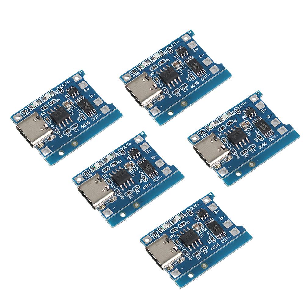 5/10pcs 5V 1A 18650 Lithium Battery Charging Board PLR TP4056 Lithium Charge Module Mini / Micro USB / Type C With Protect