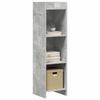 Bookshelf Concrete Grey 30 x 30 x 111 cm Engineered Wood