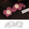 Elegant Double Hole Heart Candle Holder Molds Sturdy Silicone Resin Molds for DIY Candle Holders and Tealight Crafts