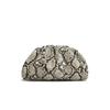 Burgundy Ruched Cloud Bag Women's Chic Underarm Dumpling Purse