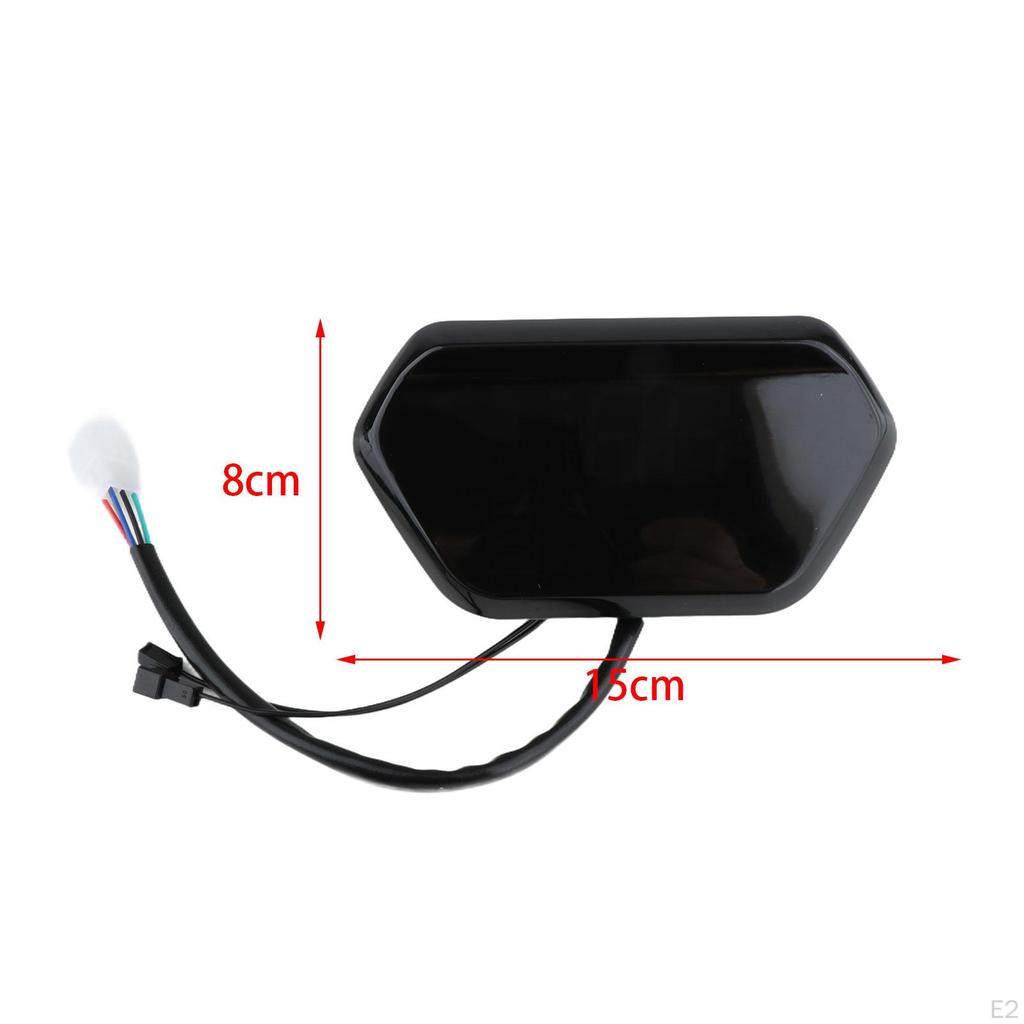 Electric Bike Digital Display Meter Speedometer Lightweight Sturdy Multifunction for