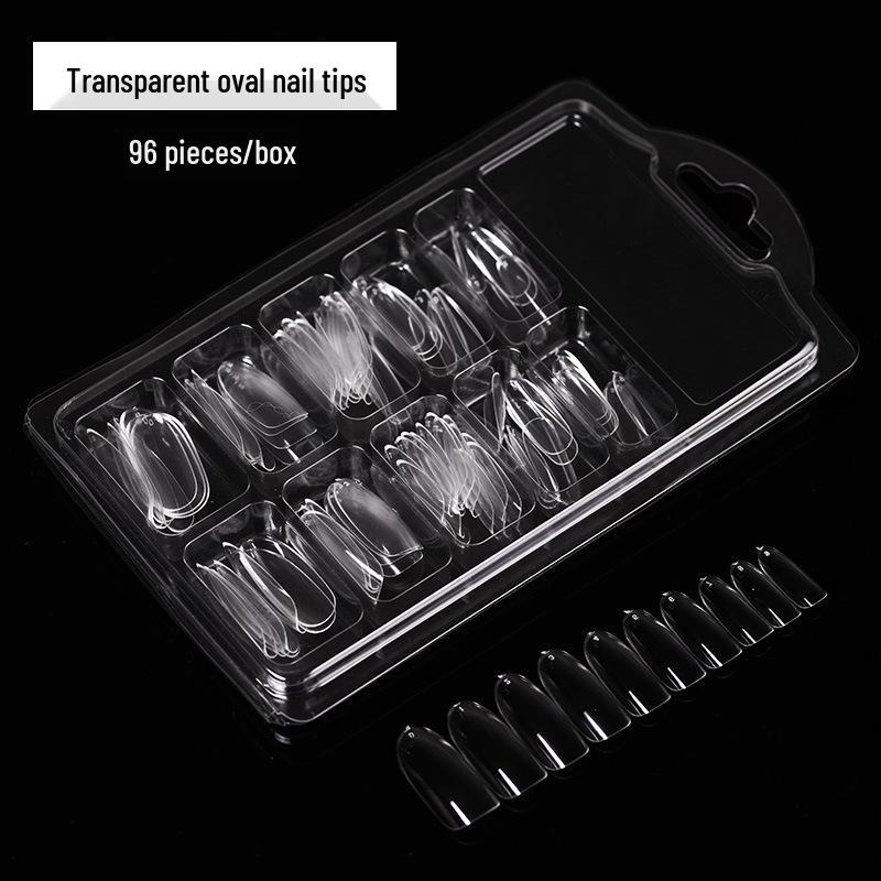 Nail Art Ultra-Thin Transparent Frosted False Nail Extensions