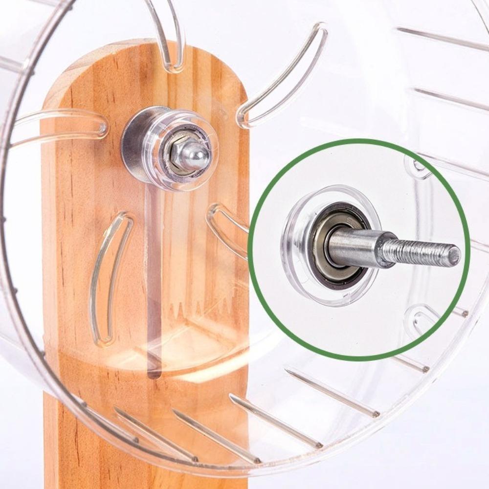 Adjustable Height Hamster Exercise Wheel Wooden Stand Hamster Running Stand Easy To Disassemble