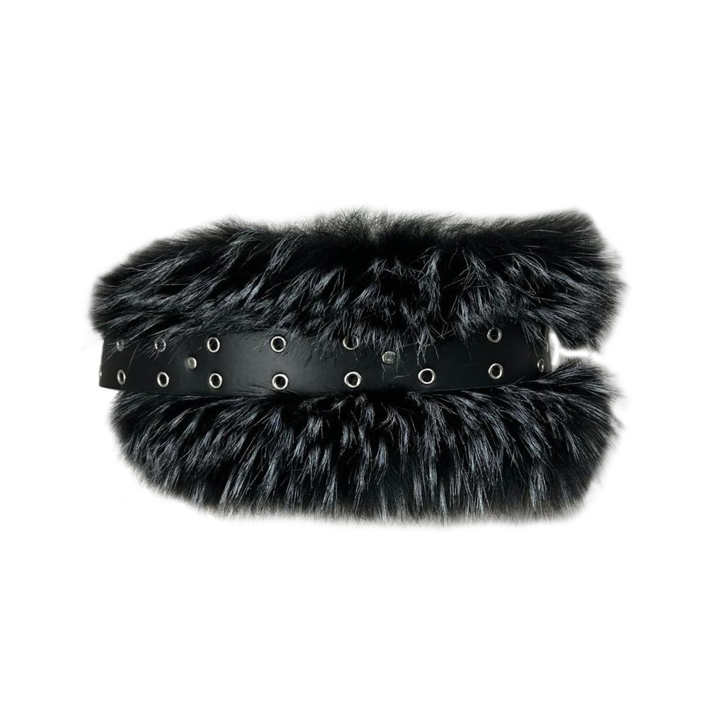 Gothic Waist Belt Stylish Furred Waist Chain Belt Elaborate Chain Belly Chain for Dress Cowboy Belt Waist Chain