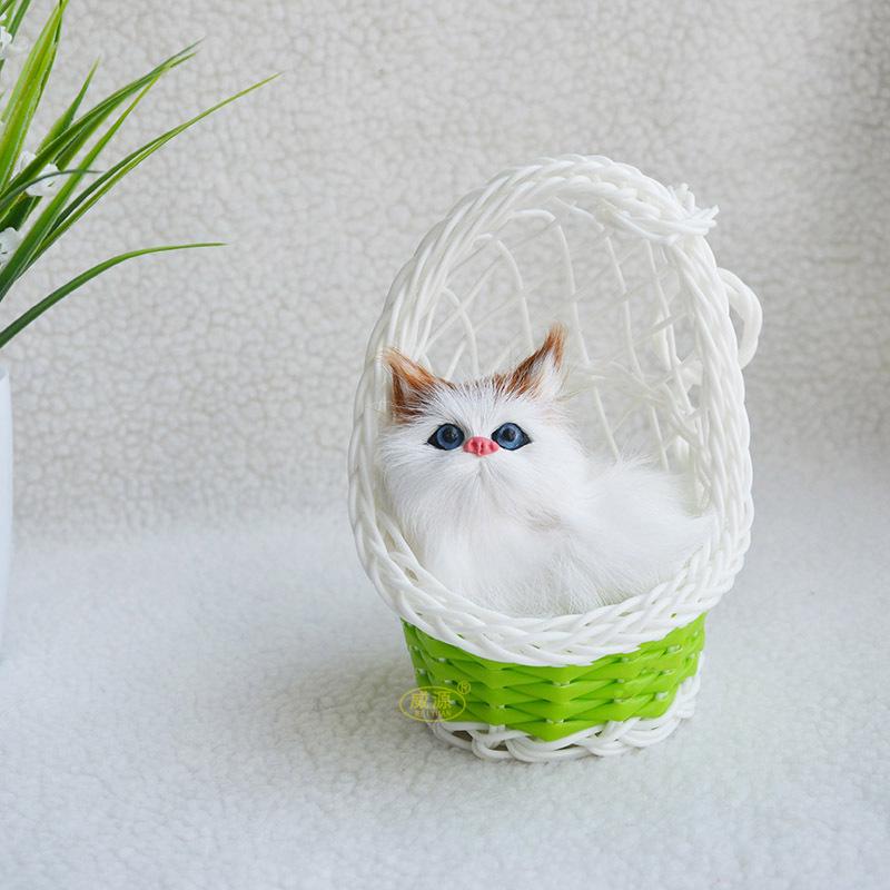 Simulazione Cesto Gatto Animali Ornamenti Regali Souvenir Turistici Regali