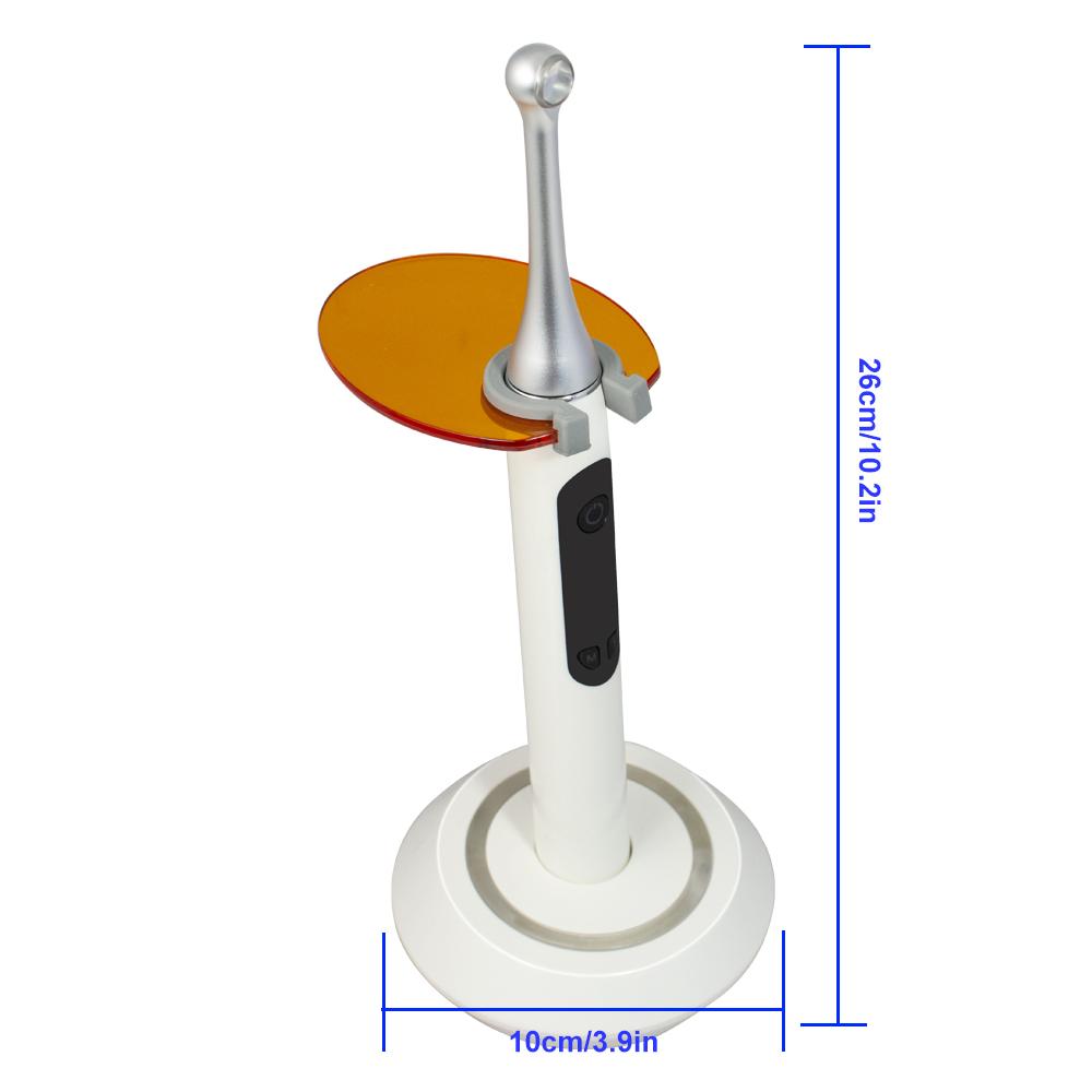 2300mw/cm2 1 Second Cure Lamp Dental Cordless Blue-violet LED Curing Light 4 Working Modes 385nm-515nm Wave Length