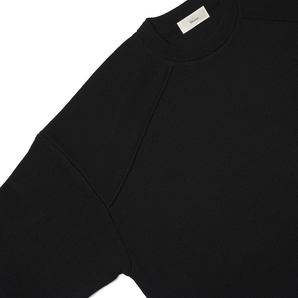 VERNO [Casual] Raglan Crew-Neck Knit Black