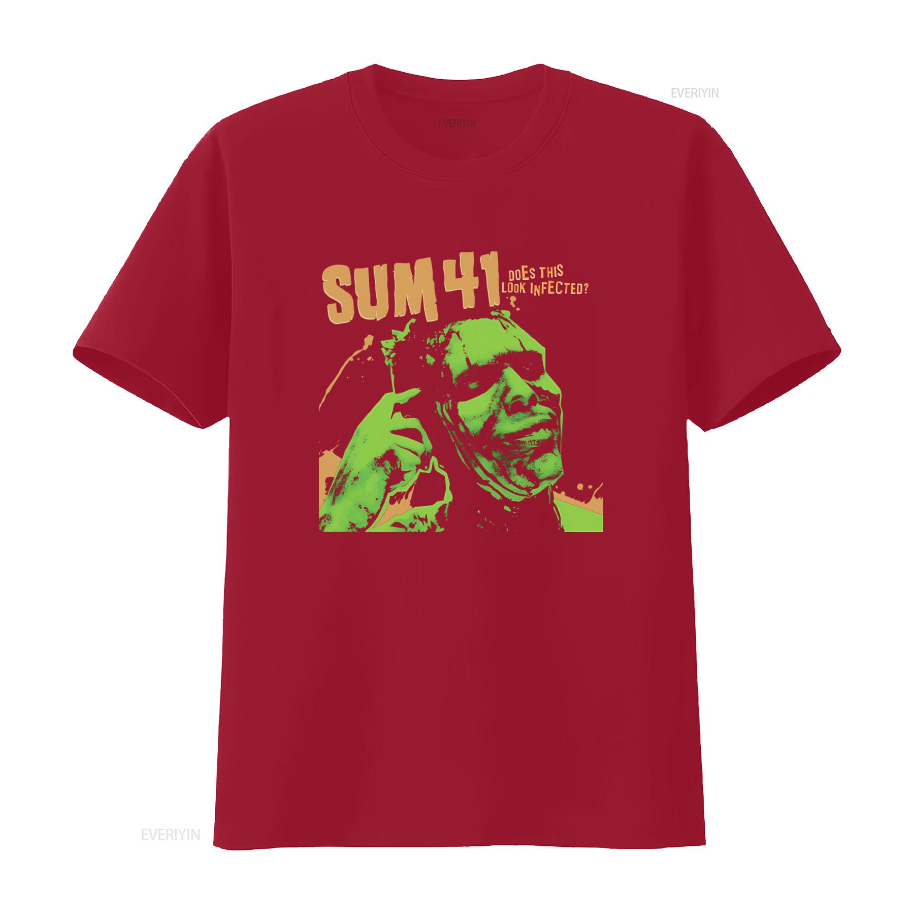 Футболка Sum 41 Rock Band Дизайн Франкенштейна Тема Underclass Hero Хлопок Размеры от S до 5XL винтажная Слегка выстиранная Универсальная S