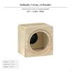 Customizable Wooden Speaker Box Enclosure for Single Home or Car Audio