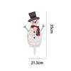 Snowman Inserted 2d Led Lights For Christmas Decor For Courtyard Parties Terrace