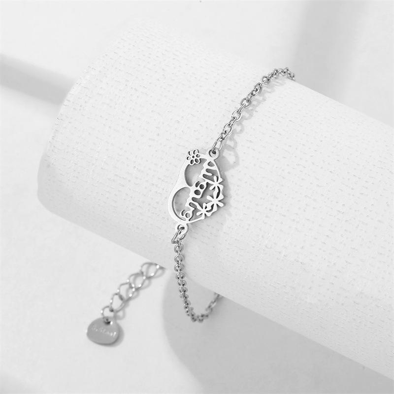Mama Letter Pendant Necklace For Women Mom Mother's Day Clavicle Chain Choker Stainless Steel Jewelry Minimal Gift