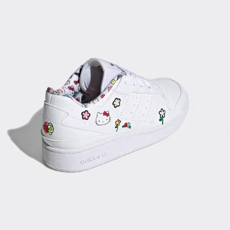 adidas Hello Kitty x Forum Low C Floral Kids Sneakers White Cloud-White Core-Black IG0303