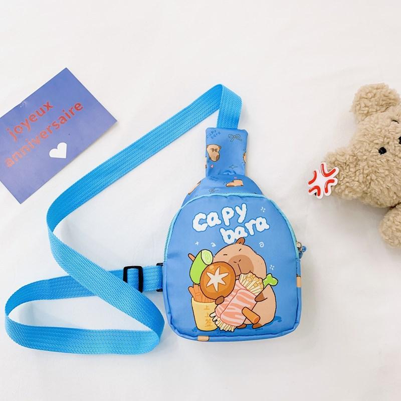 Schultasche neu Kapibara niedlich Cartoon Mini-Tasche Jungen und Mädchen Babywechsel Einzelzimmer Schreiben Bibliothek Rucksack Brusttasche