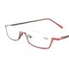 Small Half Frame Mens Reading Glasses Women Spring Hinges Frame Prescription Glasses Alloy Oculos +1.0 1.5 2.0 2.5 3.0 3.5 4.0