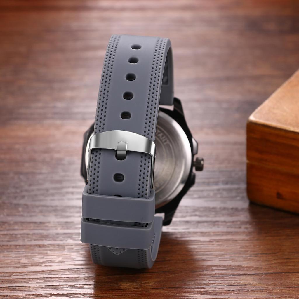 Sportuhr aus Silikon, wasserdicht, analog, Quarz, Gummiarmband, Zubehör, Geburtstagsgeschenk, Weihnachtsgeschenk, stilvolles Herren-Geschenk, Valentinstag