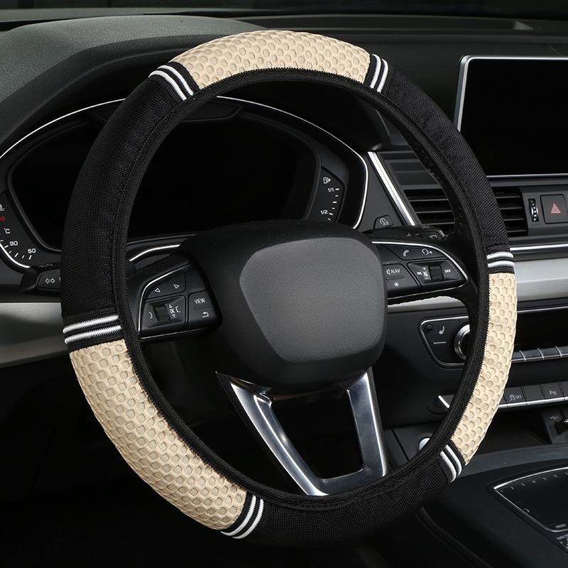 1PC New car steering wheel cover without inner ring,car interior anti slip, wear-resistant, breathable steering wheel cover