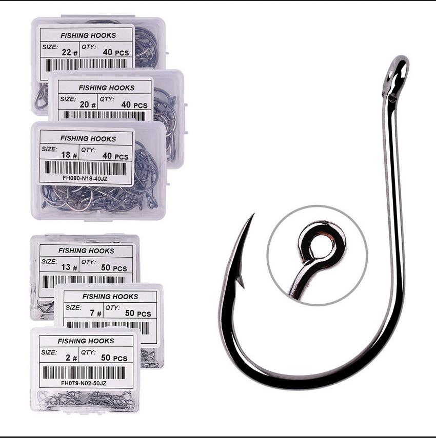 50pcs Small Barbed Fishing Hooks with Good Craftsmanship Superior Strength Sharp Hooks Suitable for Catfish Trout Bass