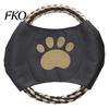Wear-resistant Dog Toy Cotton Rope Toy, Flying Disc Interactive Fetch Knot Chew Tug-of-War for Large And Small