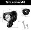1Pcs White LED Car External Headlight 18W High/Low Motorcycle Headlamp Spotlight Drive Fog Spot Lights DC10v-72V
